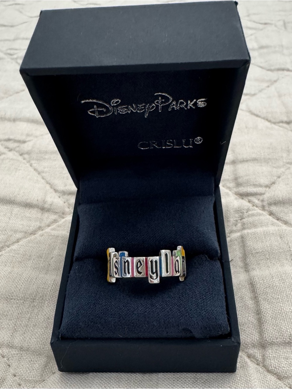 Disney Parks 'Disneyland' Multi-Color Letter Ring